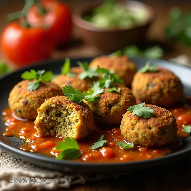 Seriously Good Homemade Falafel presentation