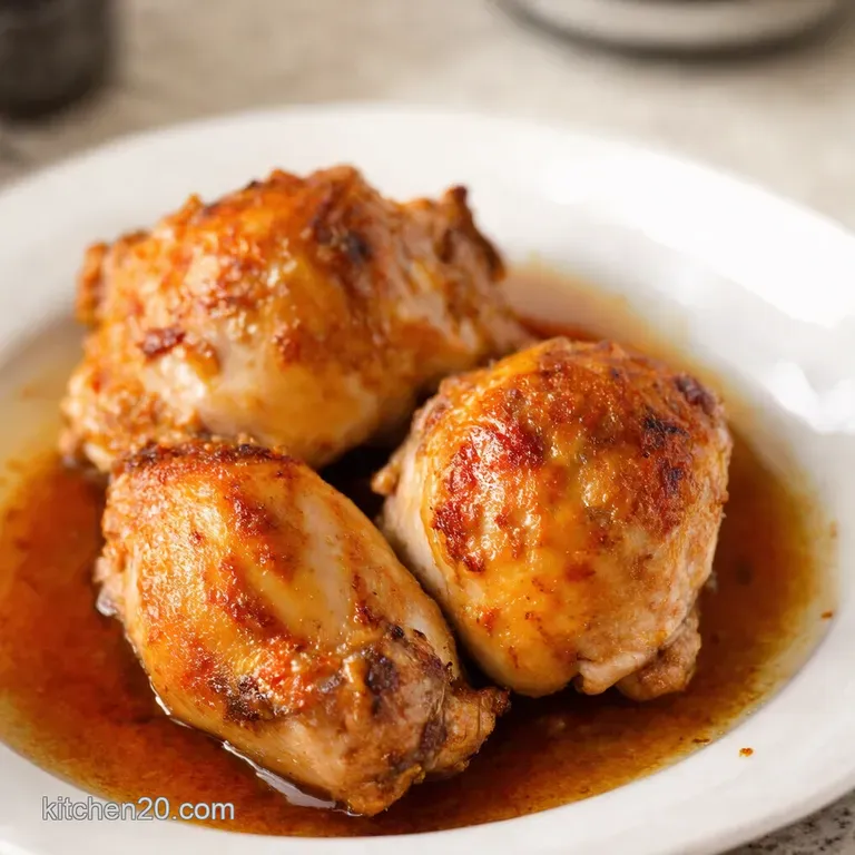 Seriously Juicy Baked Boneless Chicken Thighs presentation