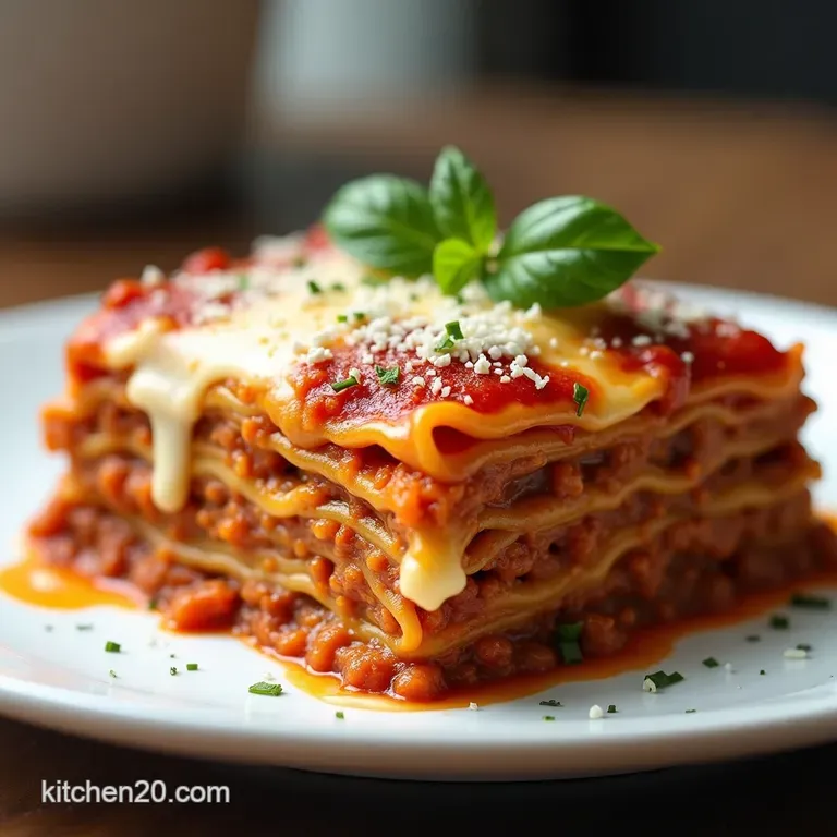 The Cheffy Comfort Classic SevenLayered Bolognese Lasagna