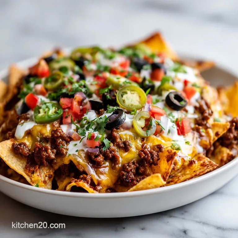 Sheet Pan Nachos with Ground Beef