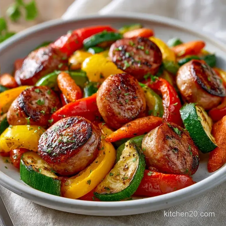 Sheet Pan Summer Sausage and Veggies: Hearty and Roasted