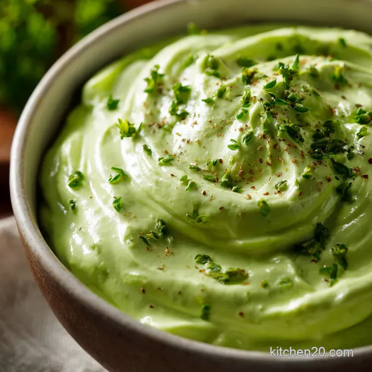 Silky Smooth Avocado Ranch the Ultimate Green Goddess Dip Dressing presentation