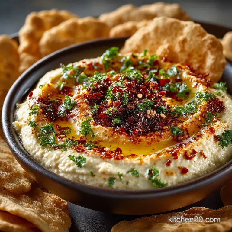 The King of Dips Chefs Secret Silky Hummus Better Than Shopbought presentation