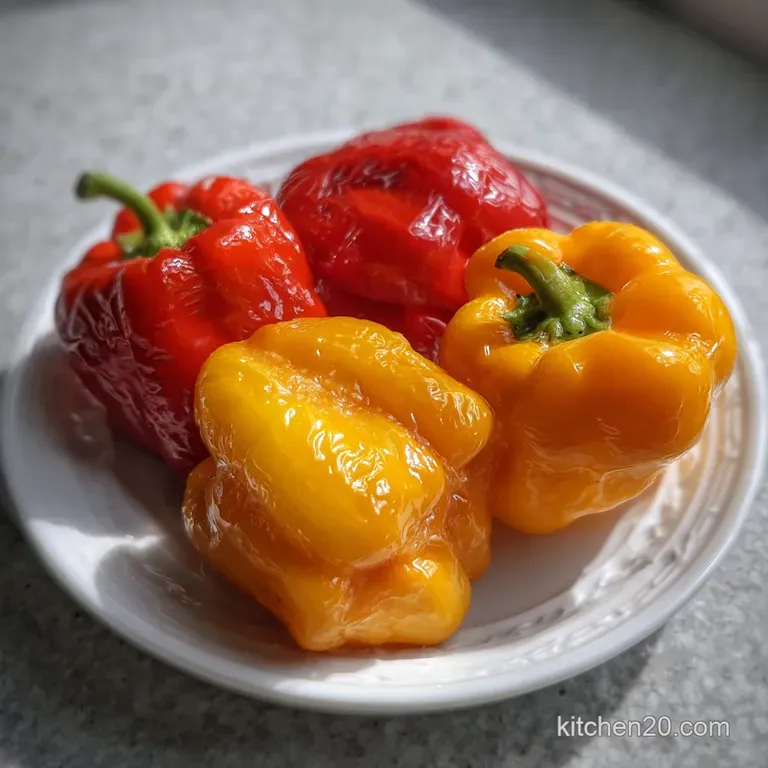 Oven Roasted Peppers: the Chefs Silky Guide presentation