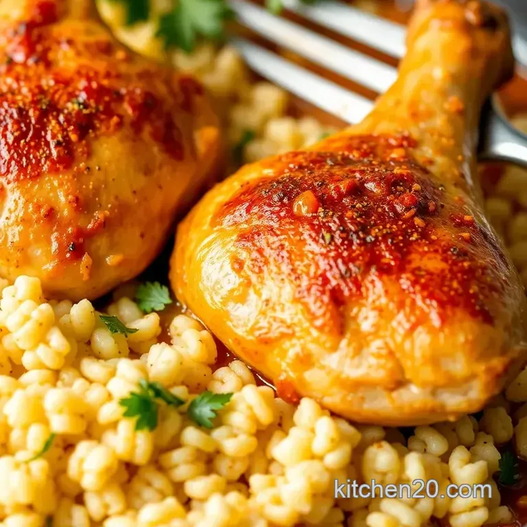 Savor the Moment: Simmered Chicken Legs and Fluffy Couscous presentation