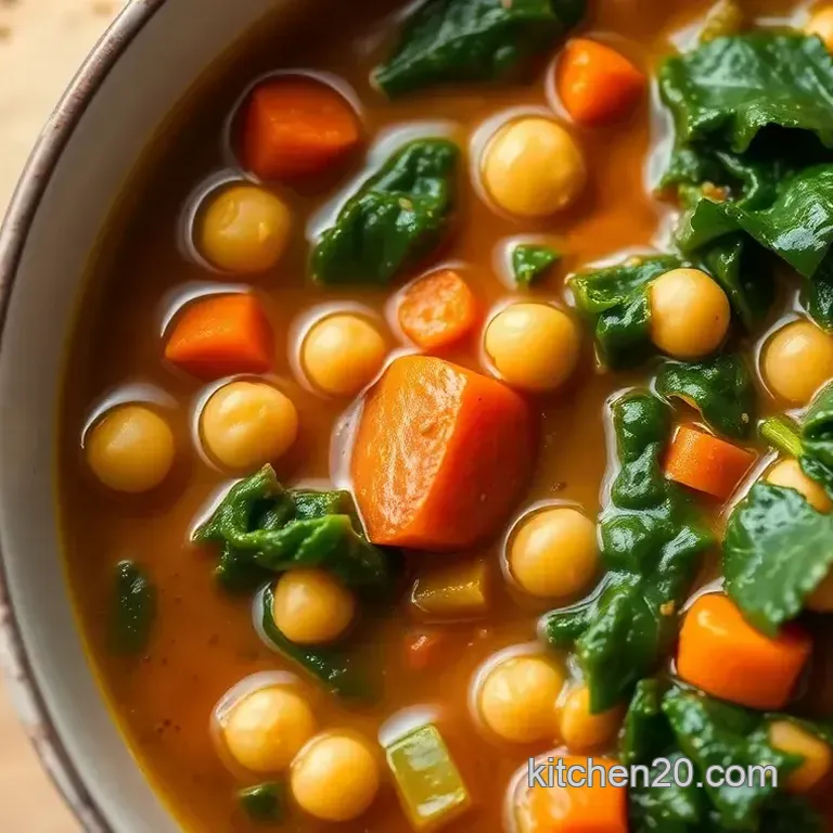Simmered Chickpea Swamp Soup Delight