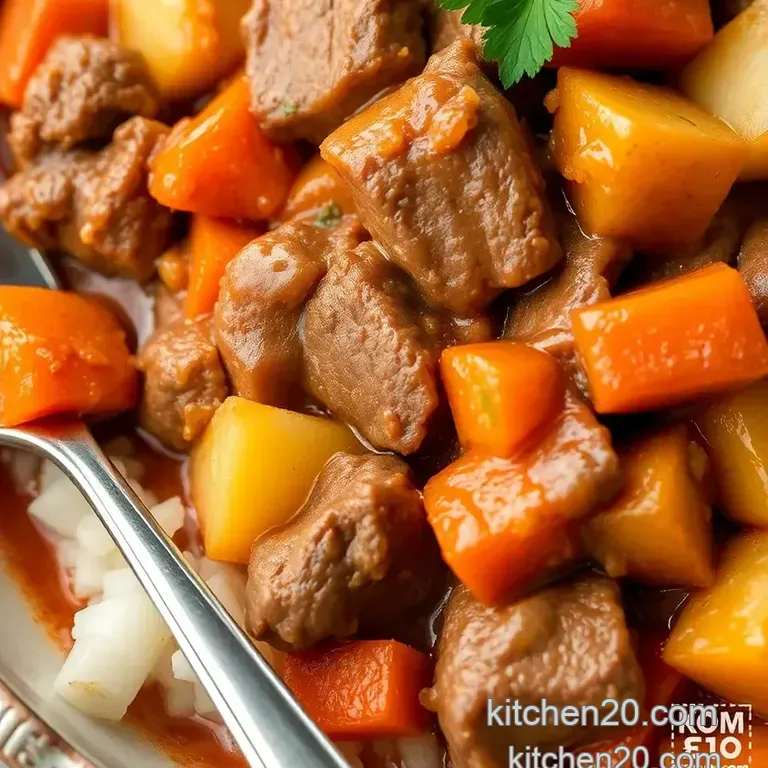 Tender Halal Beef Stew: A Hearty Comfort Dish presentation
