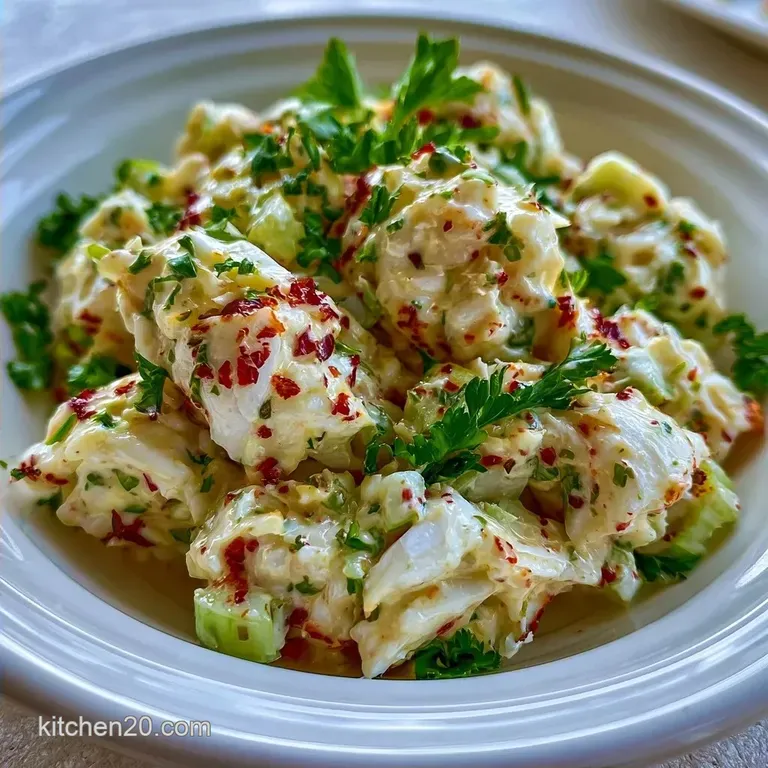 Simple Imitation Crab Salad with English Cucumber