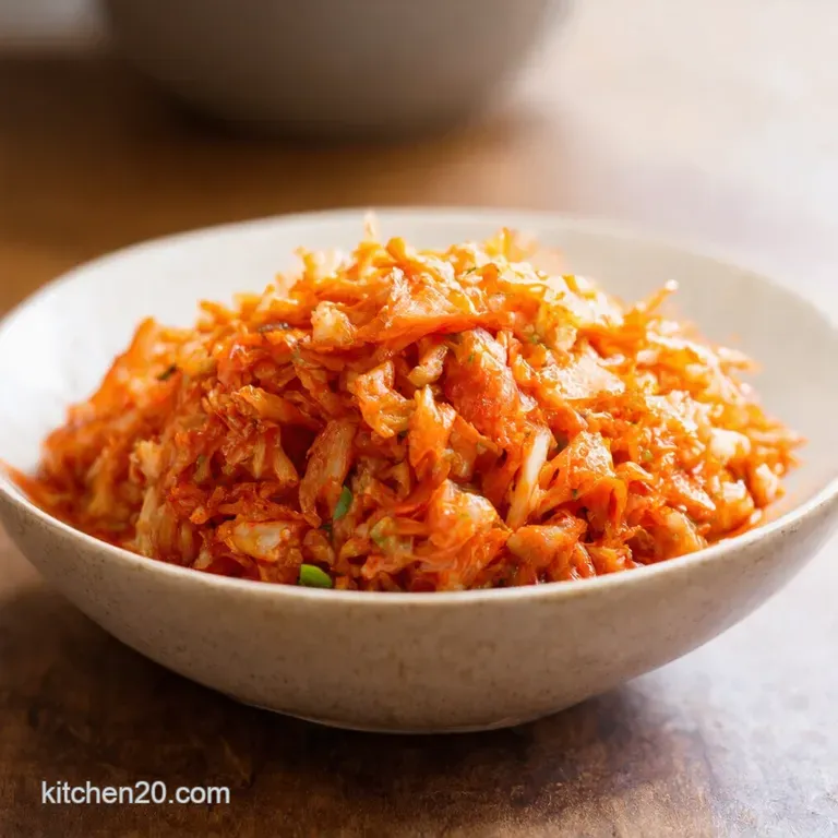 Simple Weekday Kimchi presentation