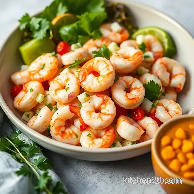 Simply Scrumptious Shrimp Salad presentation