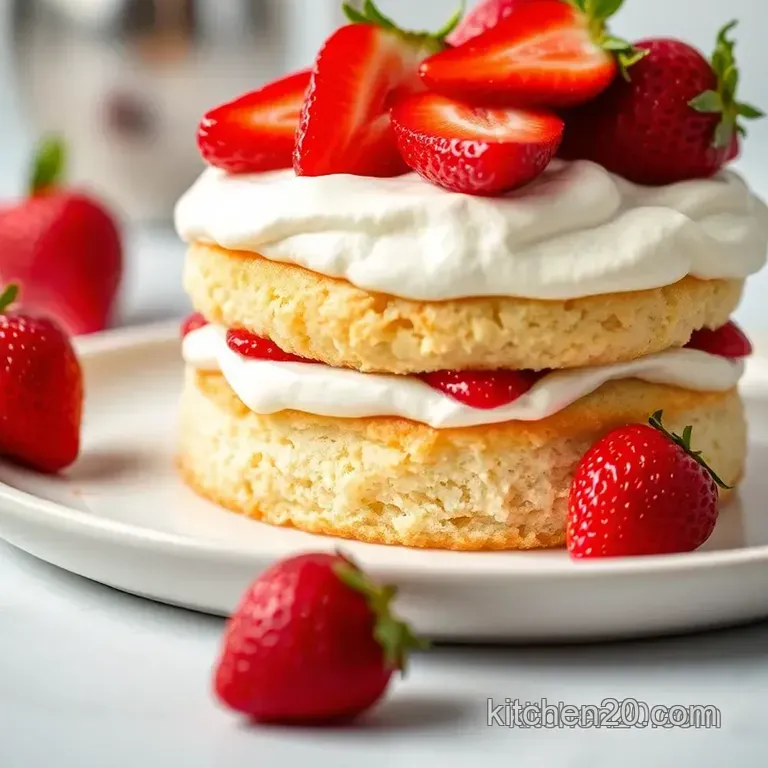 Simply Scrumptious Strawberry Shortcake presentation