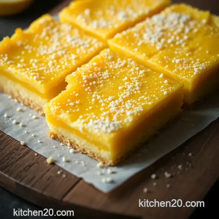 Simply Sunshine Lemon Bars presentation