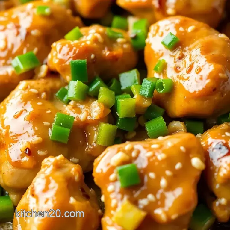 Sizzle Three-Cup Chicken Recipe presentation