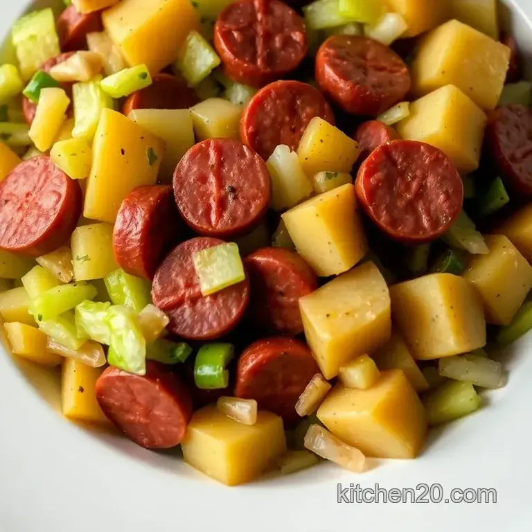 Sizzling Kielbasa & Cabbage Skillet: a One-Pan Wonder presentation