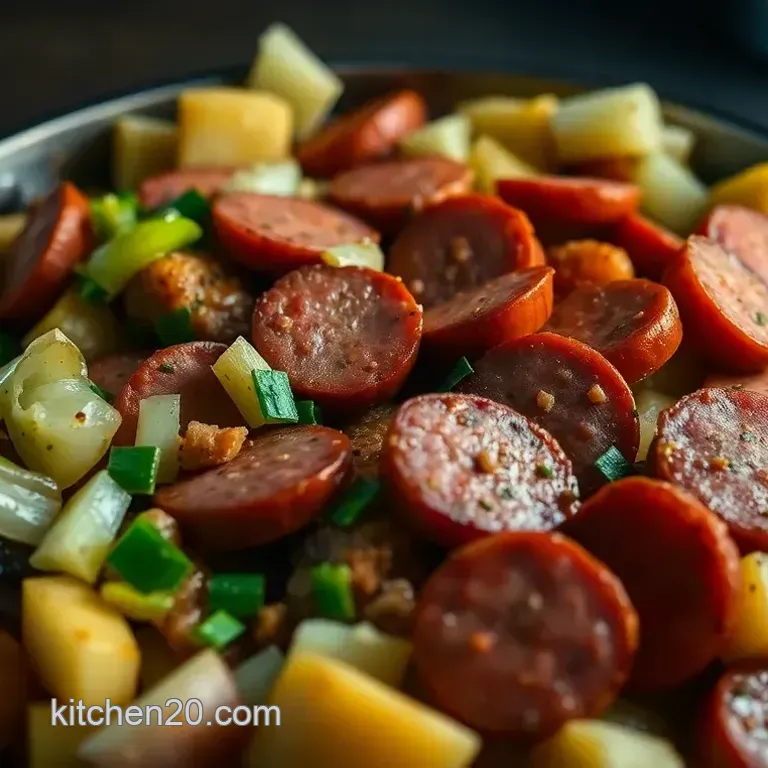 Sizzling Kielbasa & Cabbage Skillet: A One-Pan Wonder