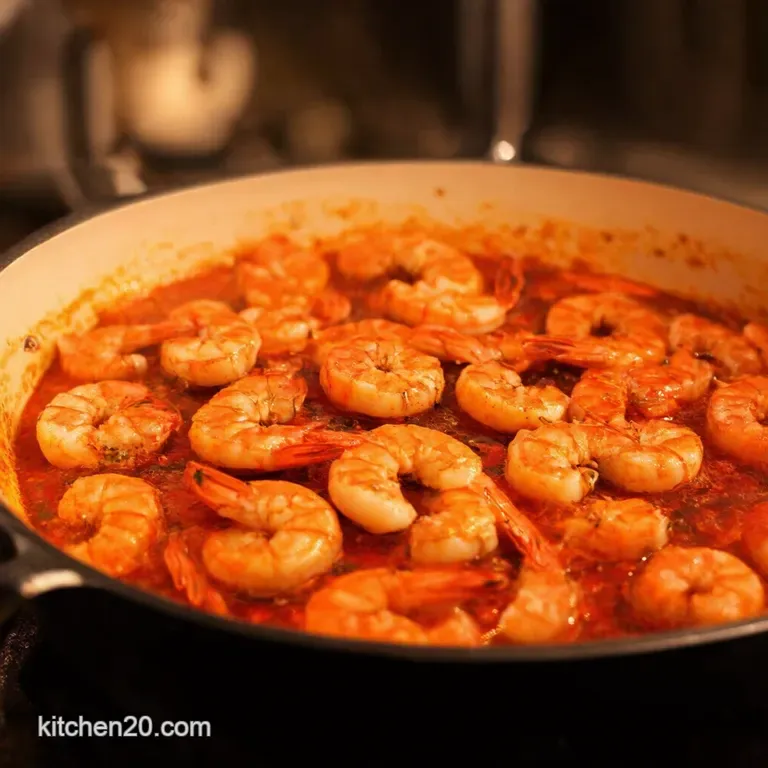 Sizzling Spanish Garlic Prawns Gambas Al Ajillo presentation