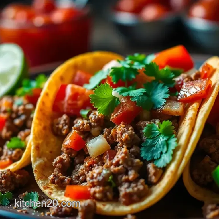 Sizzling Street-Style Tacos with Spiced Beef and Fresh Salsa