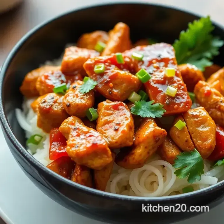 Quick Skillet Korean Chicken Bowl