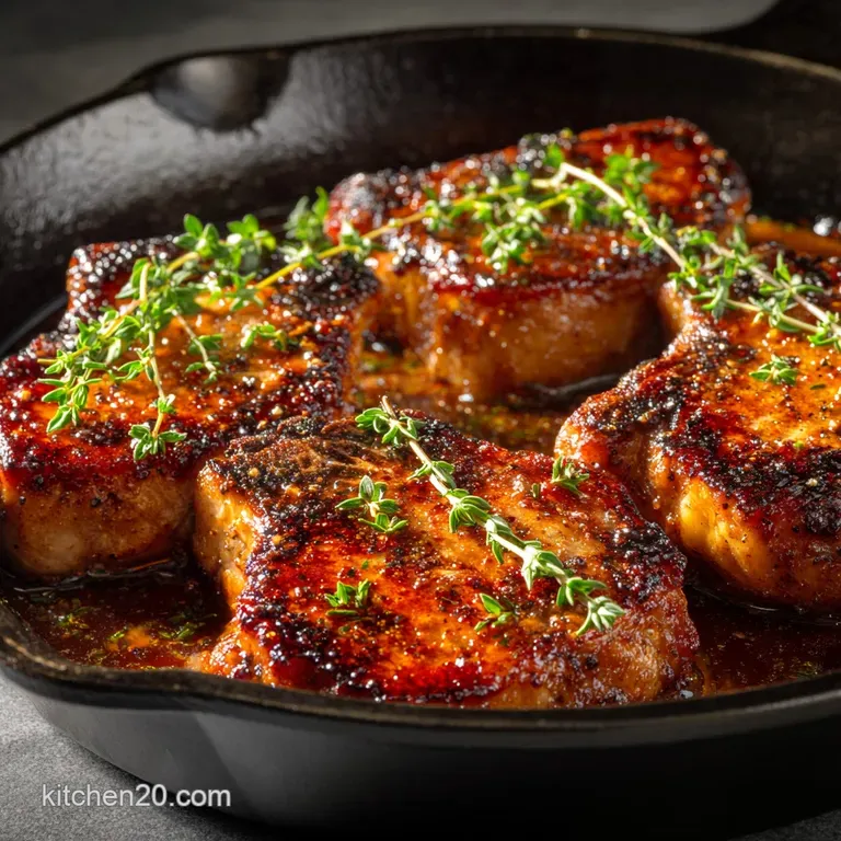 Skillet Pork Chops Juicy Boneless Chops in 25 Minutes presentation