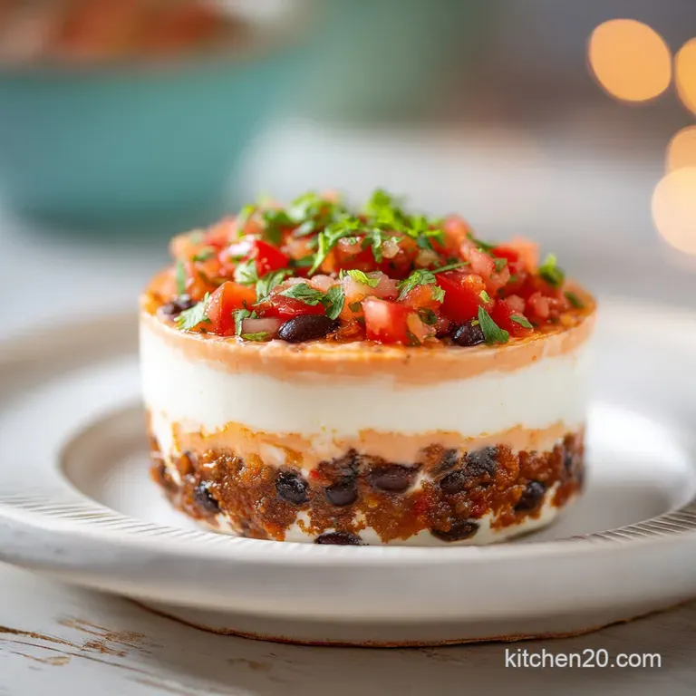 Skinny Taco Dip: Creamy and Zesty