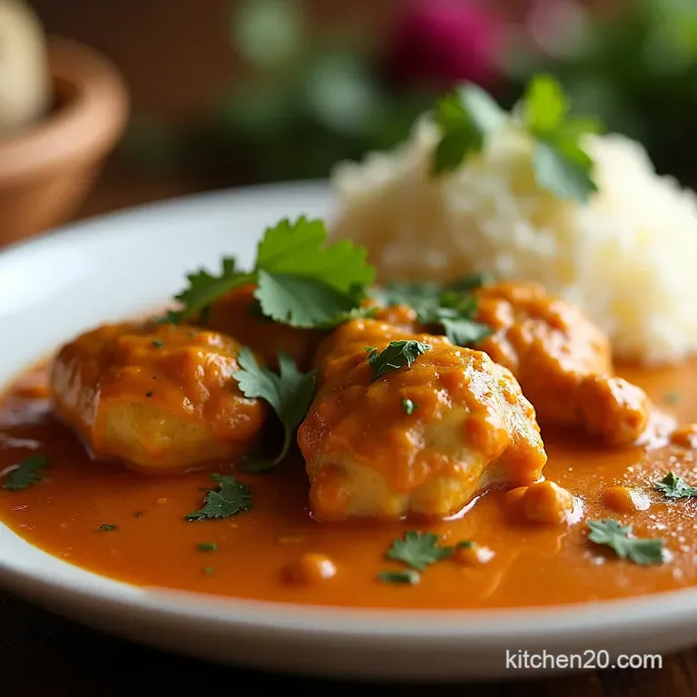 Slow Cooker Chicken Tikka Masala presentation