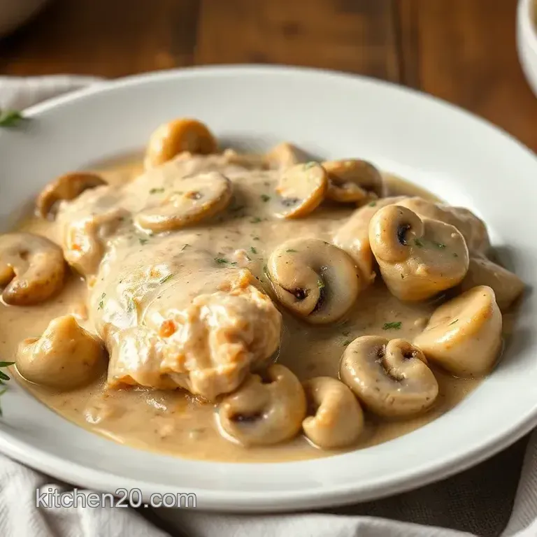 Slow Cooker Chicken with Creamy Mushroom Sauce