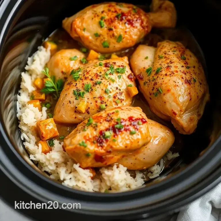 Slow Cooker Chicken with Flavorful Herbs presentation