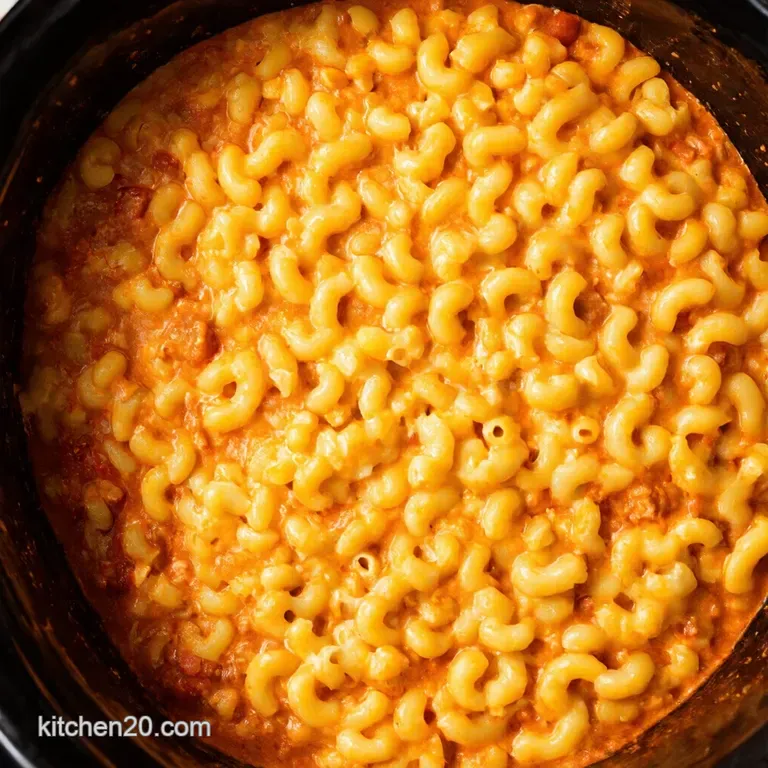 Slow Cooker Chili Mac and Cheese