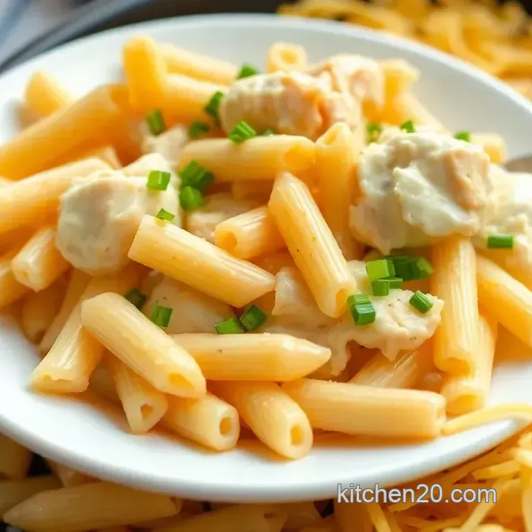 Slow Cooker Crack Chicken Penne Delight