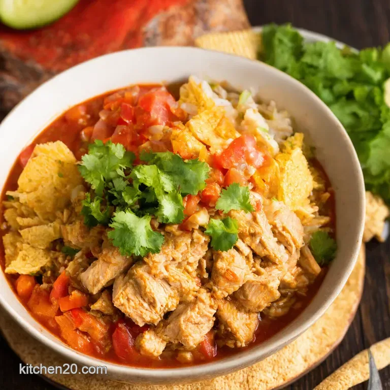 Slow Cooker Fiesta Chicken Burrito Bowls presentation