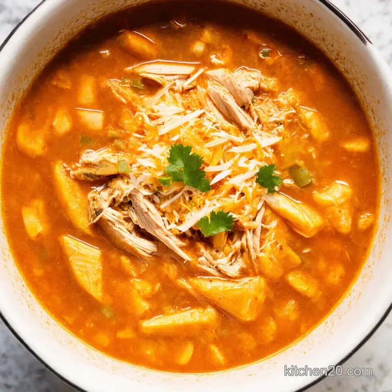 Slow Cooker Fiesta Chicken Enchilada Soup