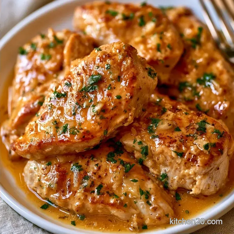 Slow Cooker Garlic Butter Chicken with Thighs