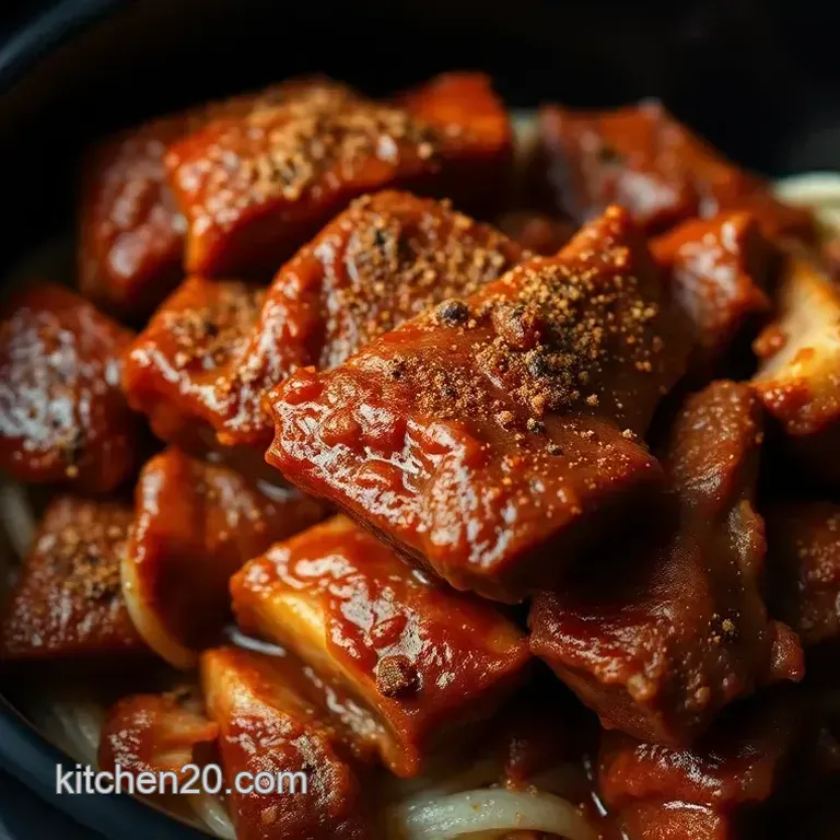 Slow Cooker Sticky BBQ Ribs