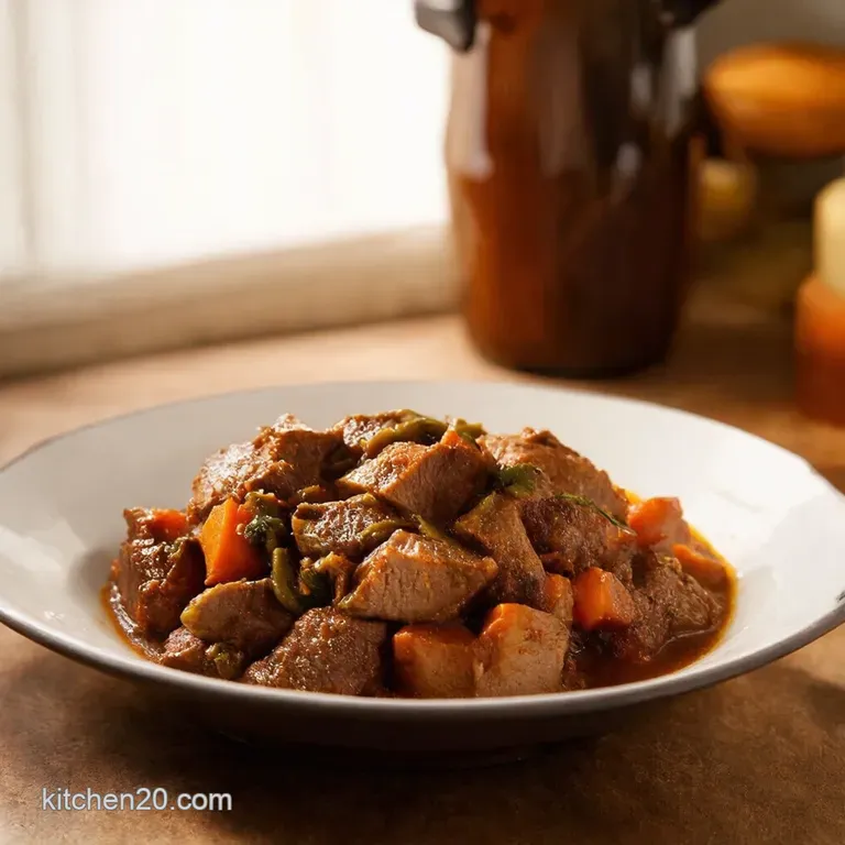 Slow Cooker Sunday Roast Stew Pub Grub Made Easy presentation