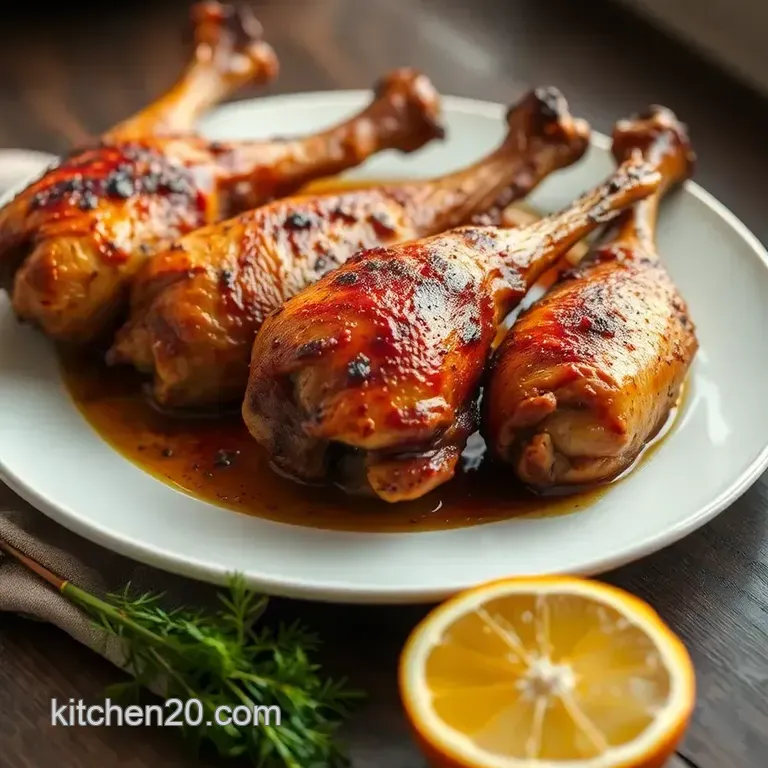 Smoked Chicken Legs: Juicy & Flavorful Delight presentation