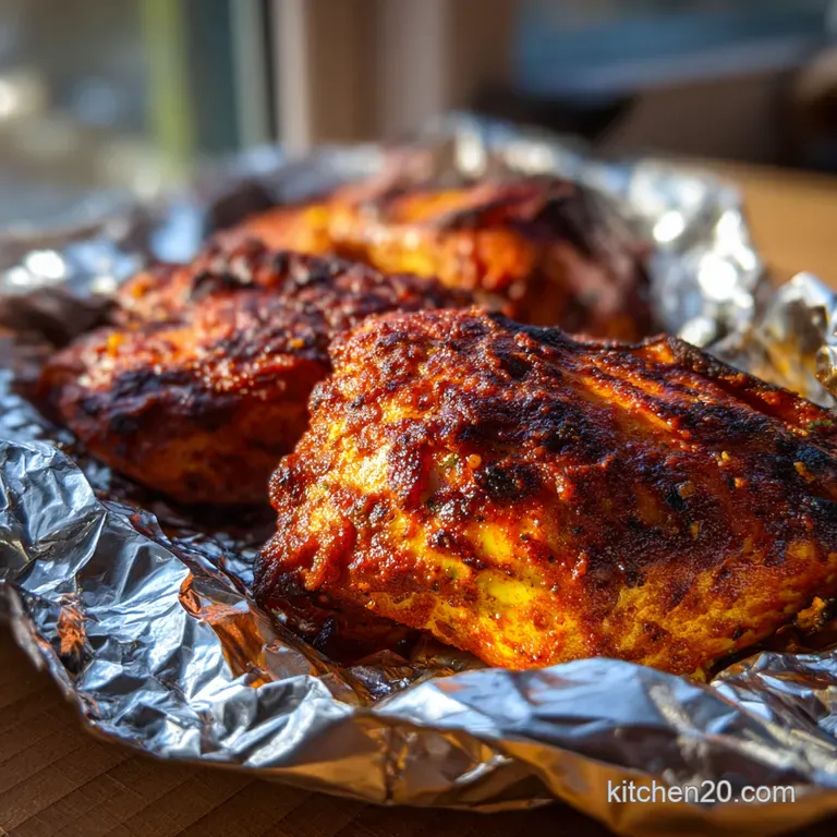Smoked Paprika Chicken Chorizo Foil Packs