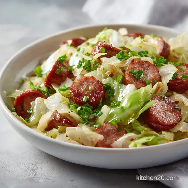 Smoked Sausage and Cabbage Stir Fry