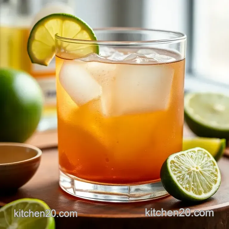 Smoky Citrus Mezcalita Recipe presentation