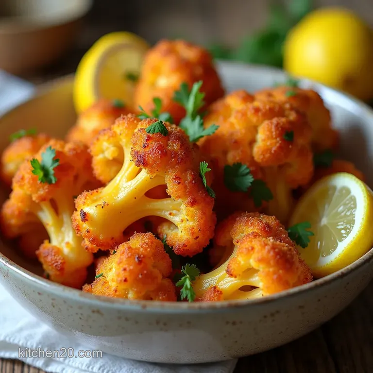 The Golden Crunch Chefs Ultimate Crispy Roasted Cauliflower with Smoked Paprika Lemon