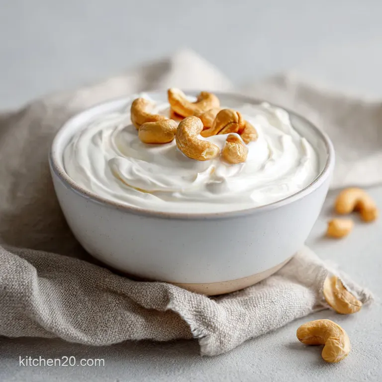 Dairy Free Sour Cream: Luxuriously Smooth Cashew presentation