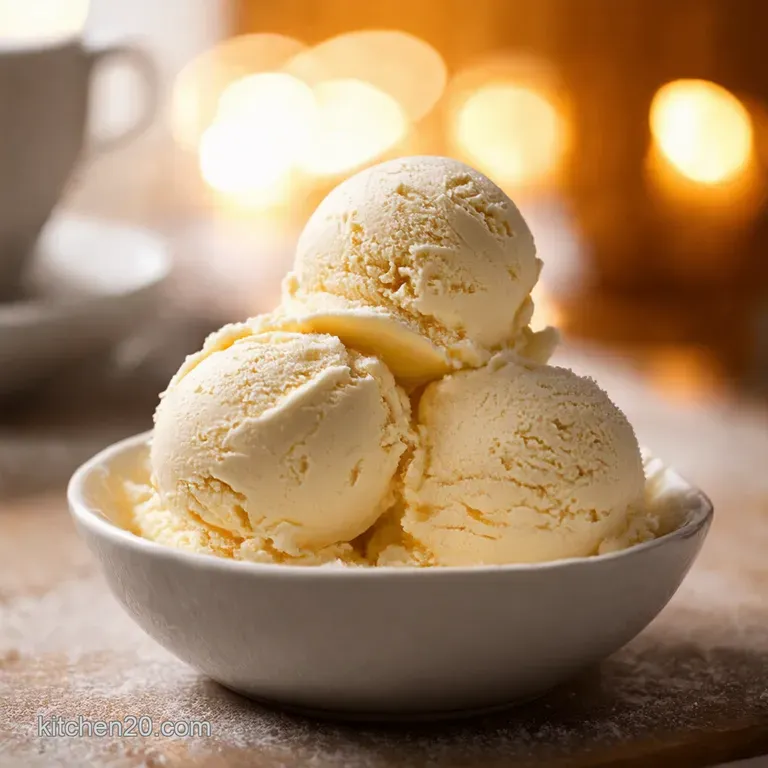 Snow Day Delight Homemade Snow Ice Cream presentation