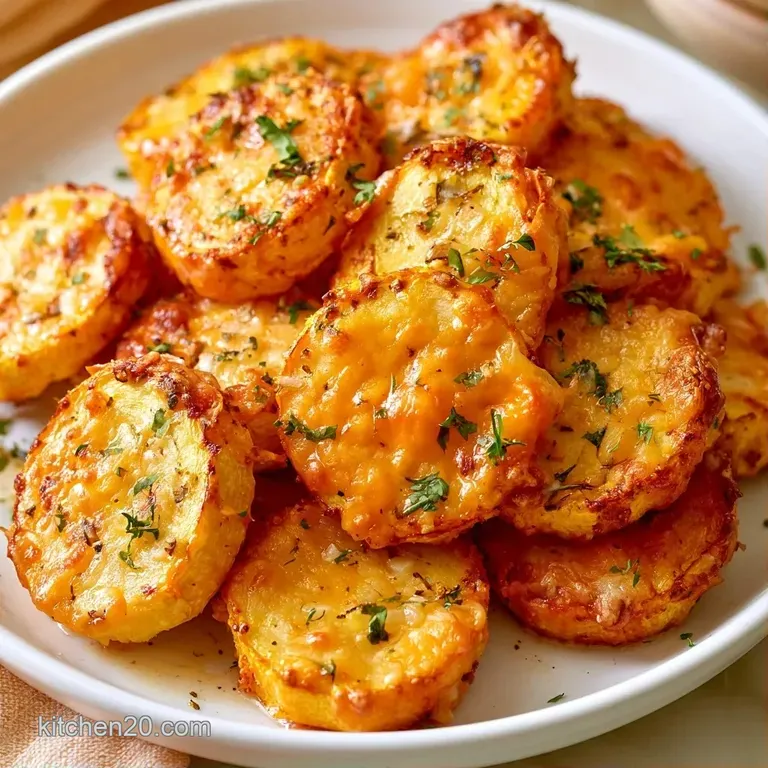 Tender yellow squash rounds arranged on a white ceramic platter, garnished with cracked black pepper and herbs.