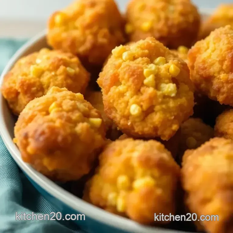 Southern Charm Hush Puppies presentation