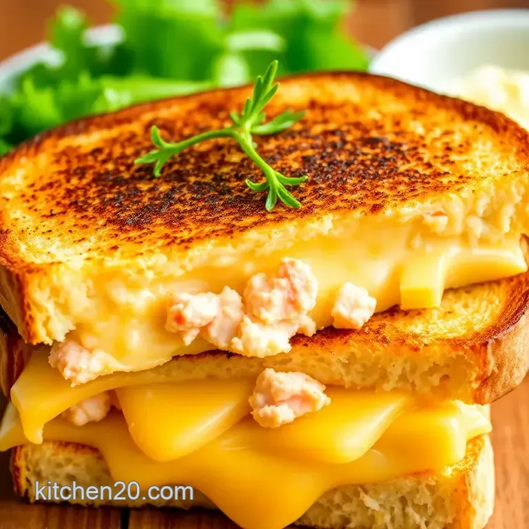 Southern Maryland Grilled Cheese Sandwich: The Ultimate Creamy Delight! presentation