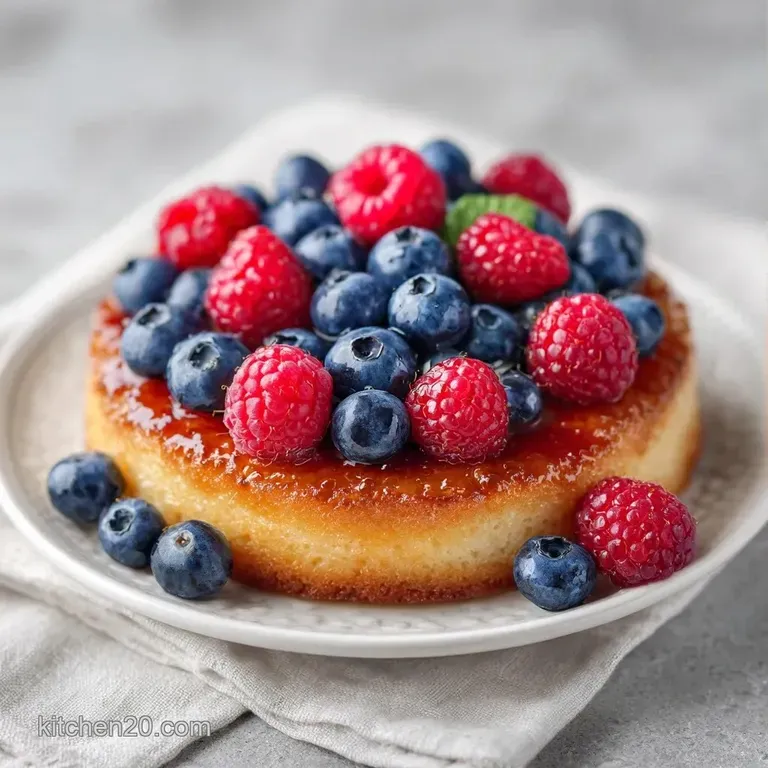 Elegant slice of cream-layered cake topped with glistening raspberries on a white plate with a silver fork.
