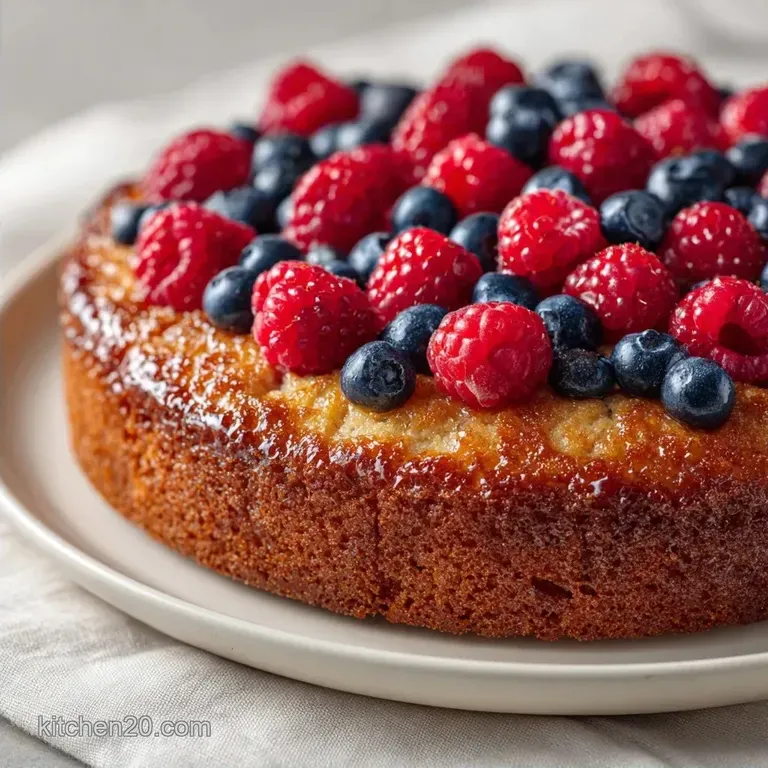 Special Berry Cake From Daughter: Velvety and Tart
