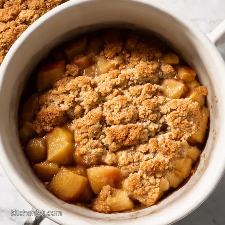 Speedy Apple Crumble for One or Two