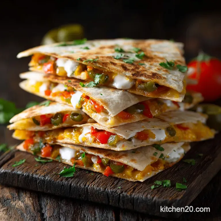The Speedy Southwestern Sensation Ultimate Vegetable Quesadillas presentation