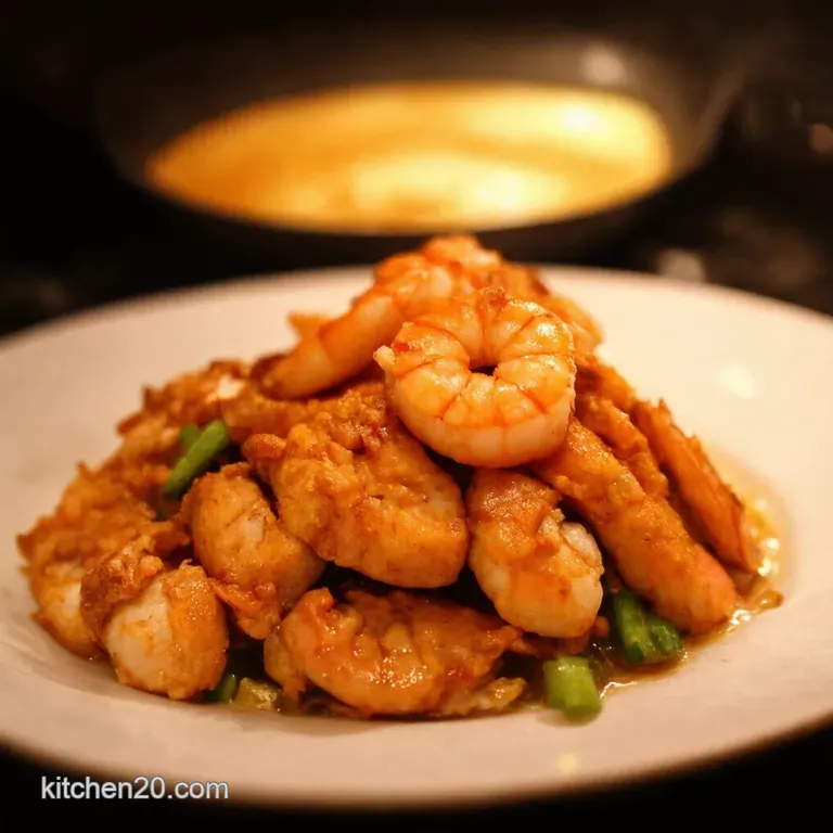 Speedy Chicken and Prawn Fried Rice Wok This Way presentation