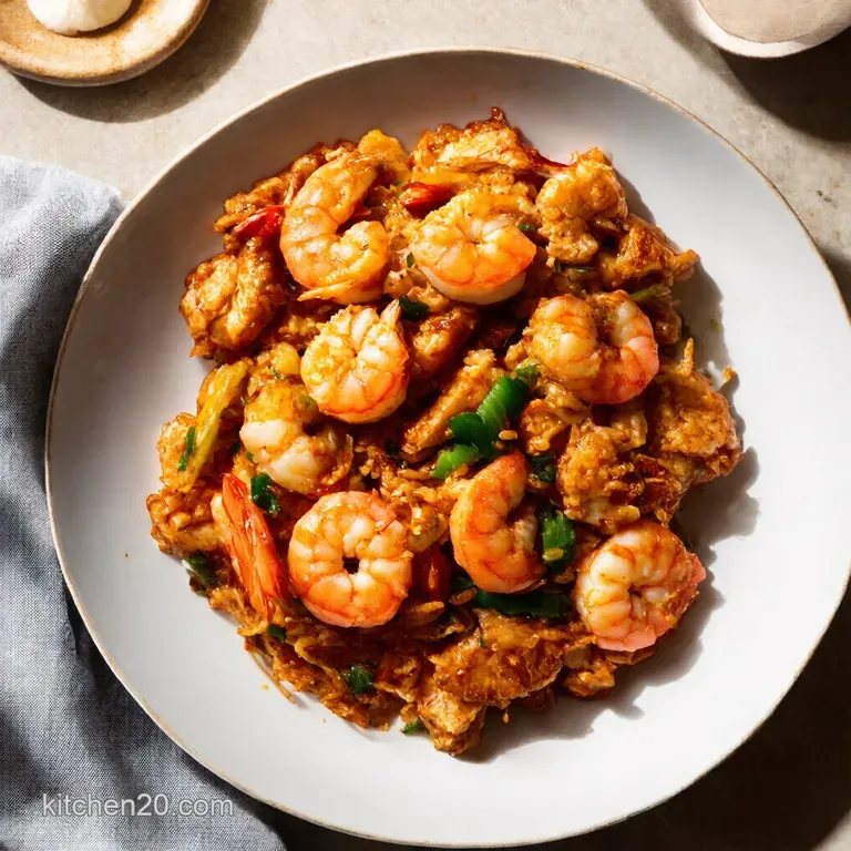 Speedy Chicken and Prawn Fried Rice Wok This Way